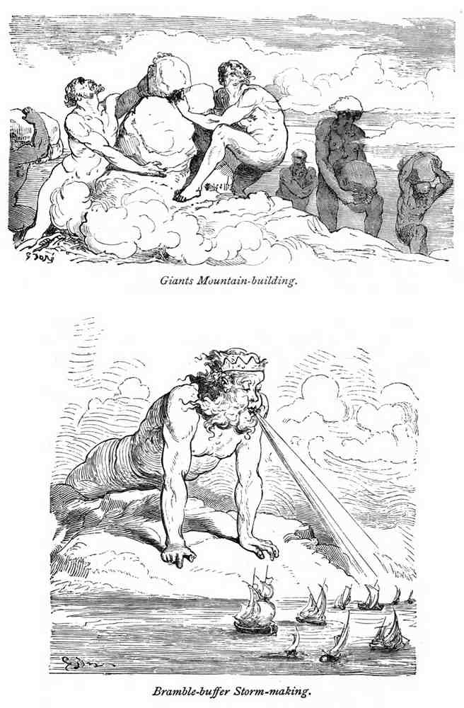 Gustave Dore Mariner Raven River 89 Vintage Illustration A4 Photo Print