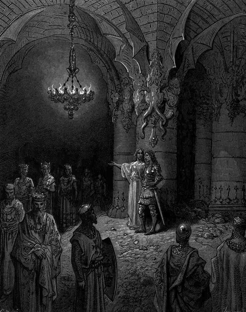 Gustave Dore Orlando Furioso 009 Vintage Illustration A4 Photo Print