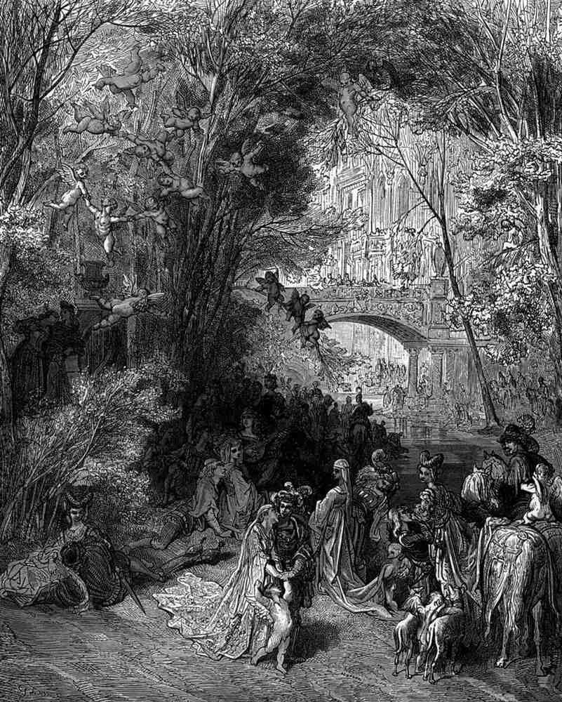 Gustave Dore Orlando Furioso 015 Vintage Illustration A4 Photo Print
