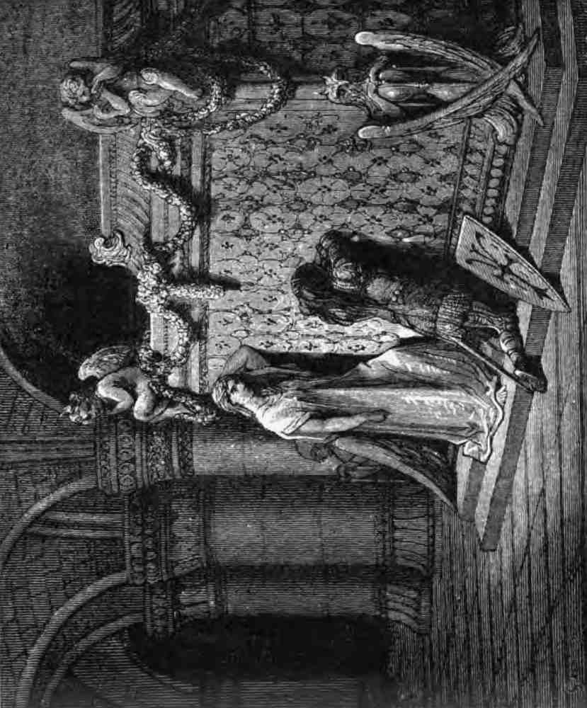 Gustave Dore Orlando Furioso 070 Vintage Illustration A4 Photo Print