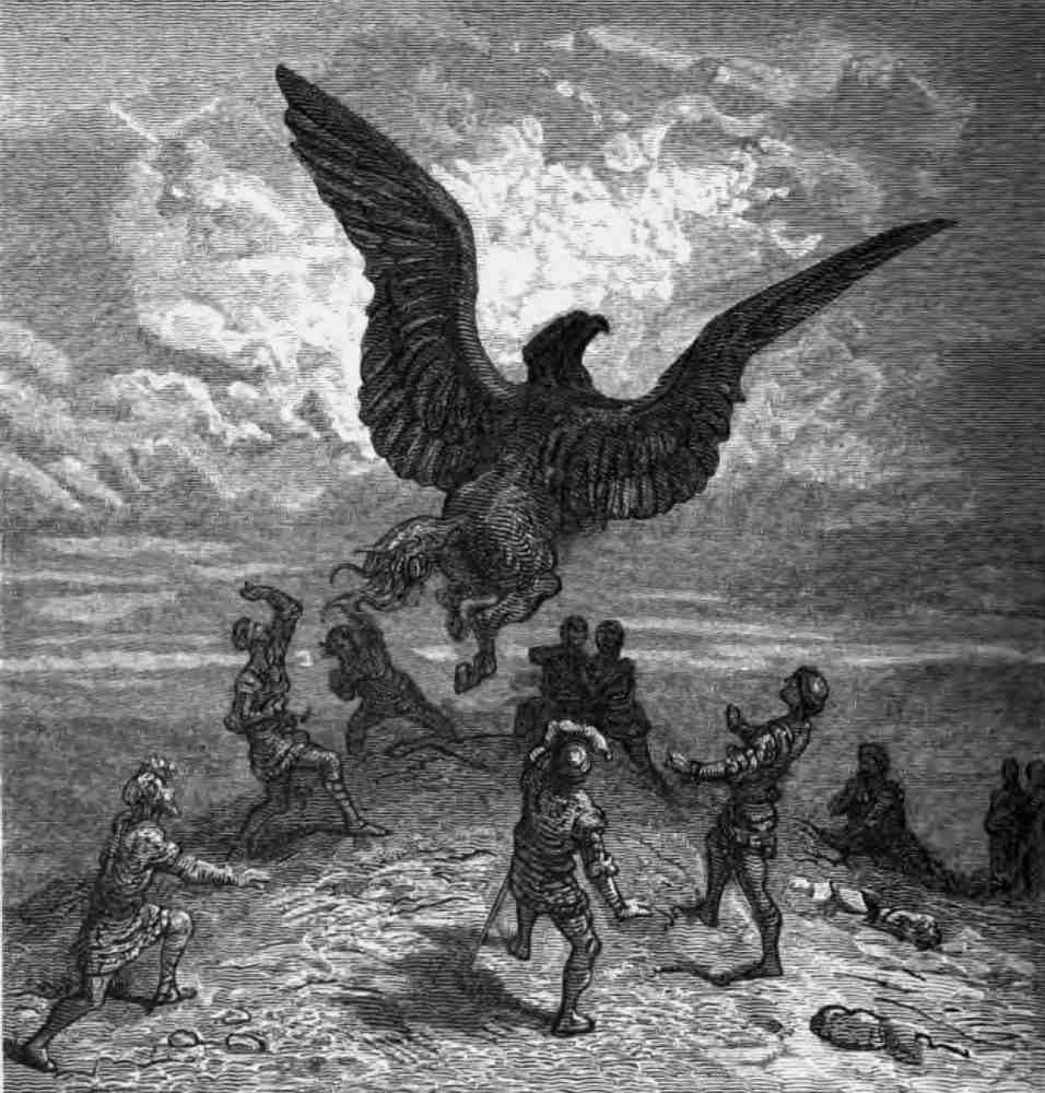 Gustave Dore Orlando Furioso 071 Vintage Illustration A4 Photo Print