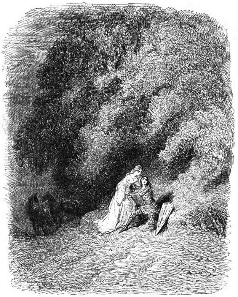 Gustave Dore Orlando Furioso 095 Vintage Illustration A4 Photo Print