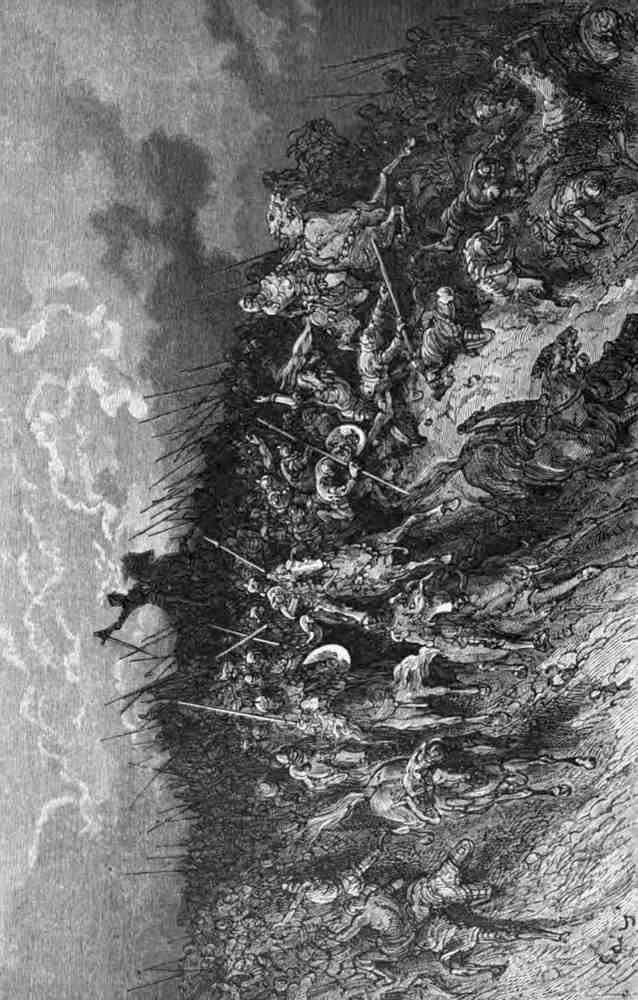 Gustave Dore Orlando Furioso 141 Vintage Illustration A4 Photo Print