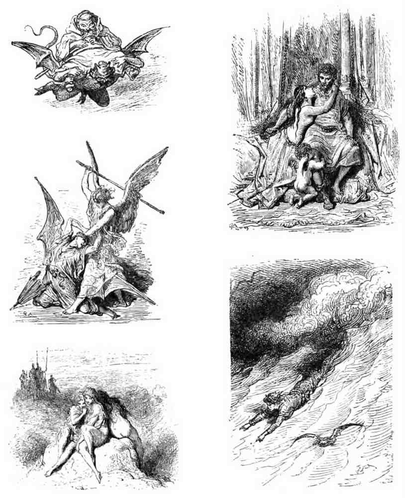 Gustave Dore Orlando Furioso 222 Vintage Illustration A4 Photo Print