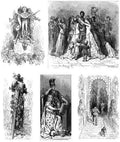 Gustave Dore Orlando Furioso 223 Vintage Illustration A4 Photo Print