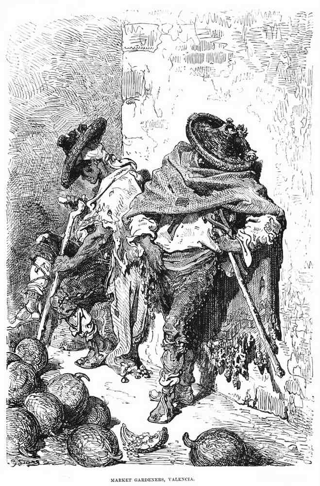 Gustave Dore Spain 008 Vintage Illustration A4 Photo Print