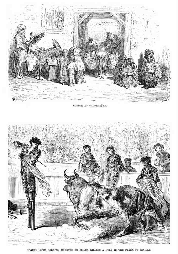 Gustave Dore Spain 103 Vintage Illustration A4 Photo Print