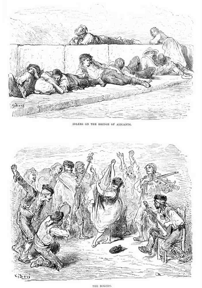 Gustave Dore Spain 104 Vintage Illustration A4 Photo Print
