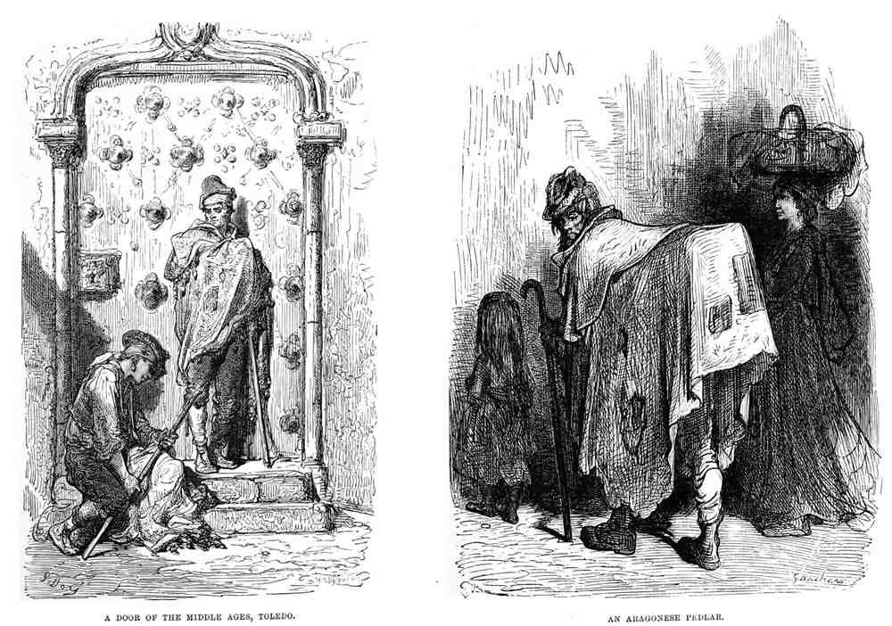 Gustave Dore Spain 176 Vintage Illustration A4 Photo Print