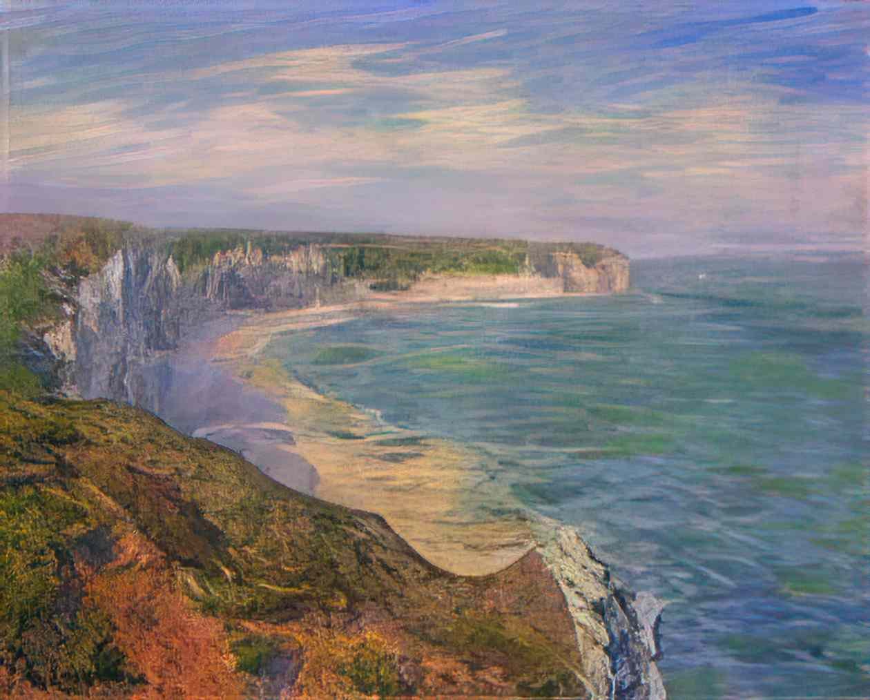 Gustave Courbet stormy sea the wave 1870 Art A4 Photo Print