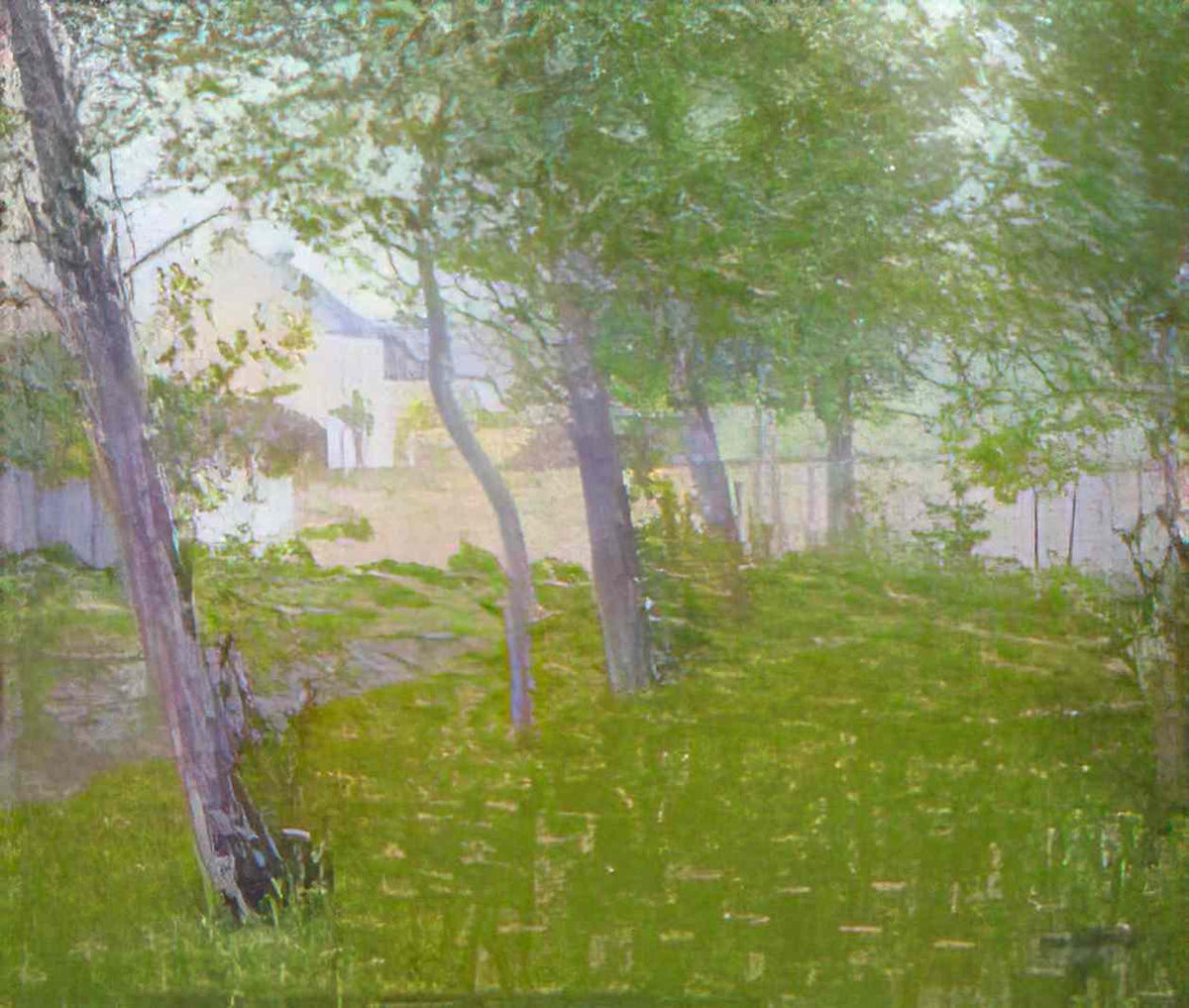 Gustave Loiseau garden by the house 1898 Art A4 Photo Print