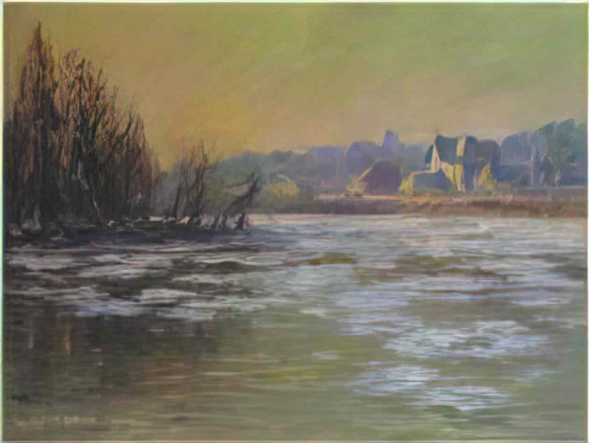 Gustave Loiseau ice on the oise river 1914 1 Art A4 Photo Print