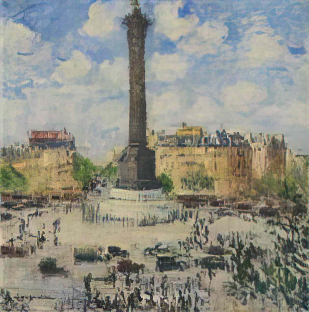 Gustave Loiseau place de la bastille Art A4 Photo Print