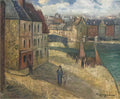 Gustave Loiseau quay at dieppe Art A4 Photo Print