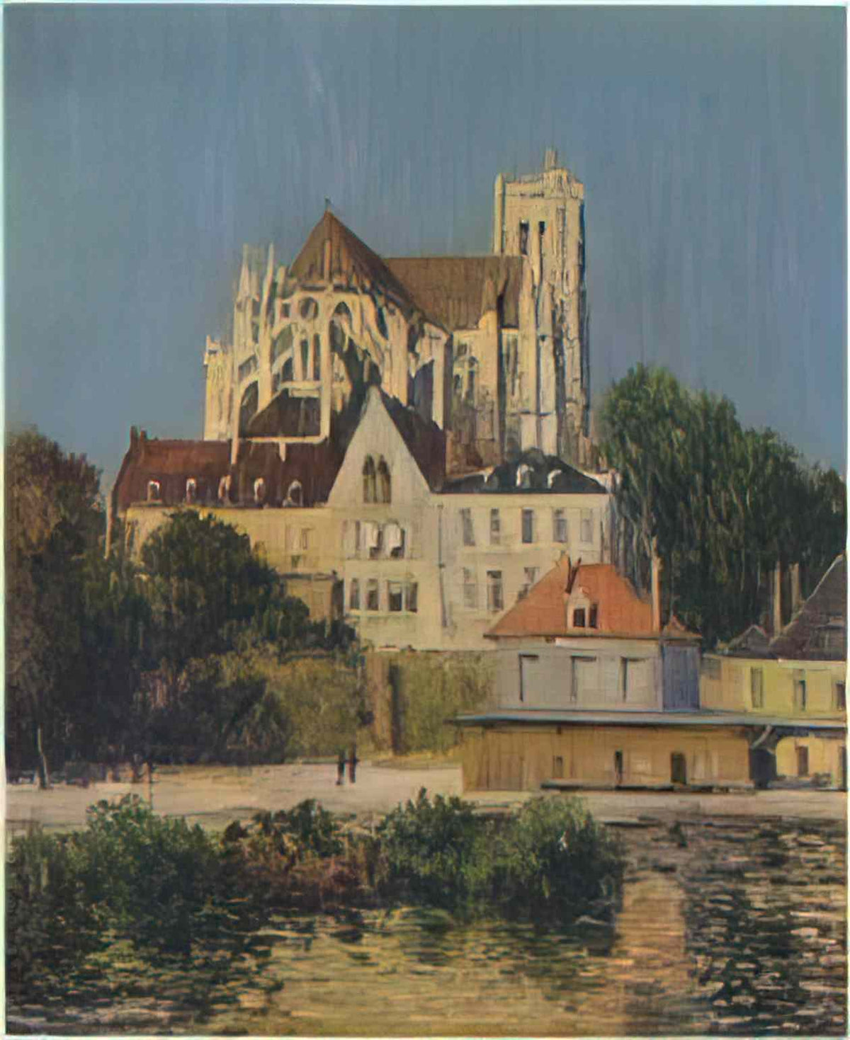 Gustave Loiseau by the oise river 1892 Art A4 Photo Print