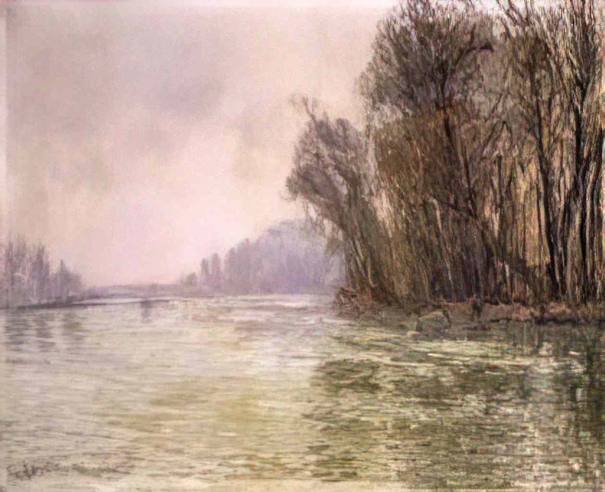 Gustave Loiseau the oise in winter 1906 Art A4 Photo Print