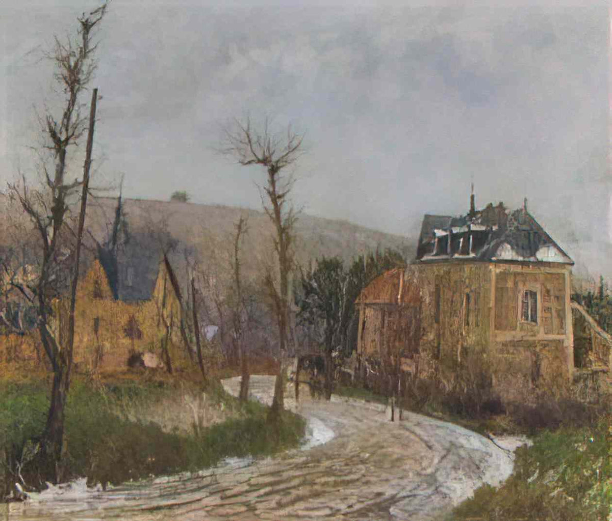 Gustave Loiseau the road to dieppe Art A4 Photo Print