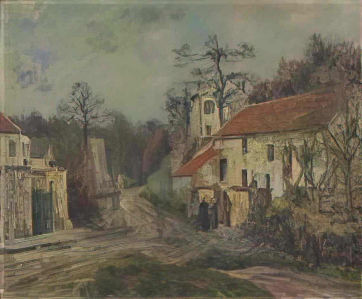 Gustave Loiseau winter in chaponival Art A4 Photo Print