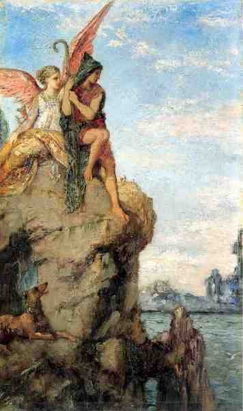 Gustave Moreau Hesiod And The Muse 5 A4 Photo Print