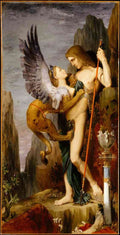 Gustave Moreau Oedipus And The Sphinx 2 A4 Photo Print