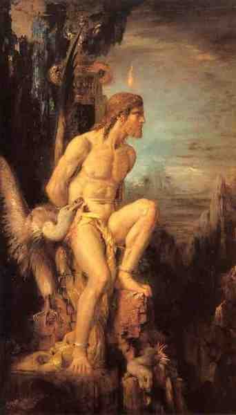 Gustave Moreau Prometheus 5 A4 Photo Print