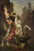 Gustave Moreau Saint George and the Dragon A4 Photo Print
