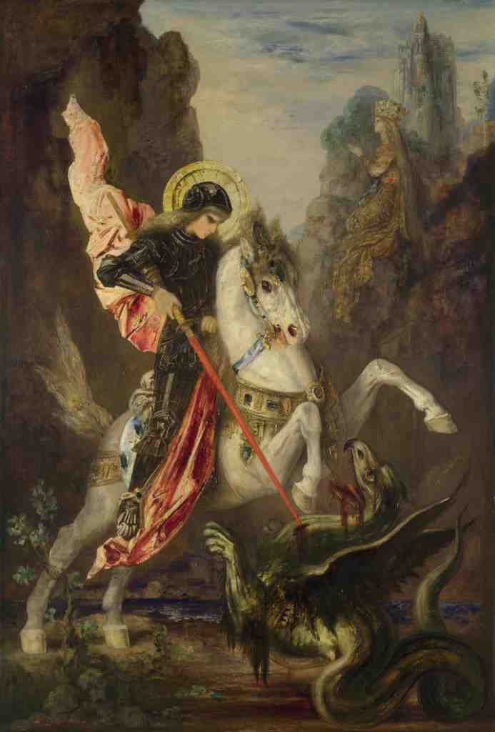 Gustave Moreau Saint George and the Dragon A4 Photo Print
