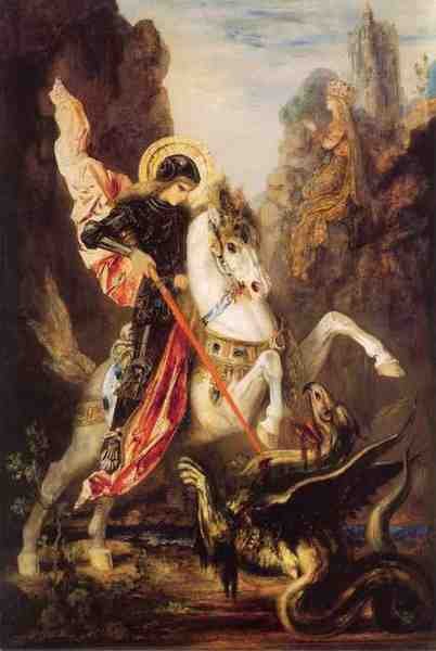 Gustave Moreau St George 5 A4 Photo Print