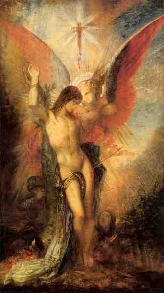 Gustave Moreau St Sebastian And The Angel 5 A4 Photo Print