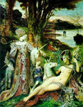 Gustave Moreau The Unicorns 5 A4 Photo Print