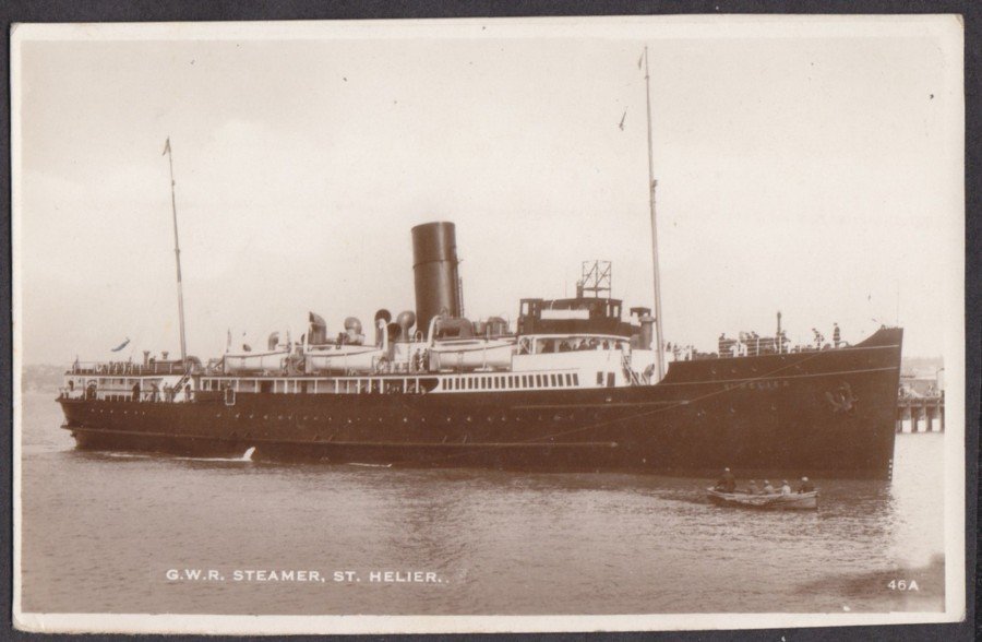 Gw Railway Co Steamer St Helier To Jersey 1936 Vintage A4 Photo Print