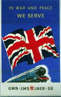 Gwr Lms Sr Lner War Advert A4 Photo Print