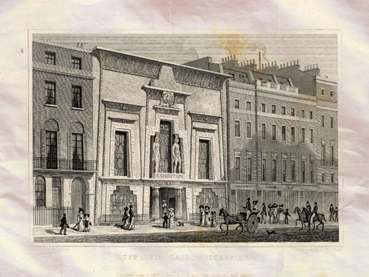 Gyptian Hall London England Shepherd 1827 Vintage A4 Photo Print