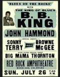 H bb king blues concert poster Advert A4 Photo Print