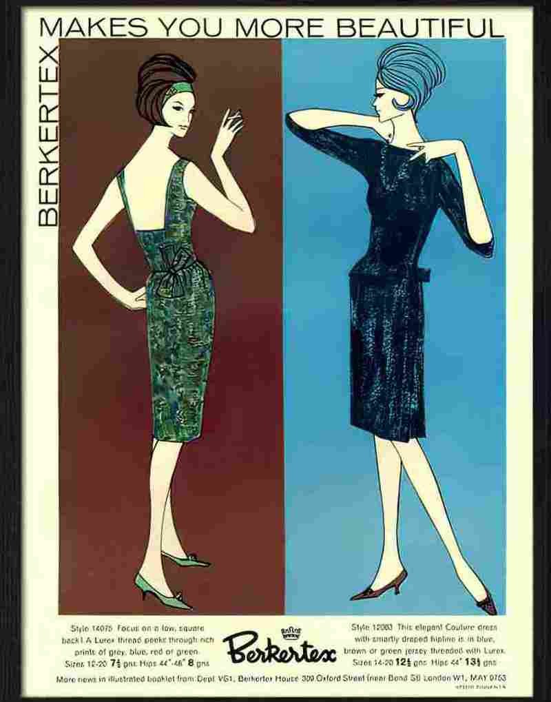 H berkertex 1961 Advert A4 Photo Print