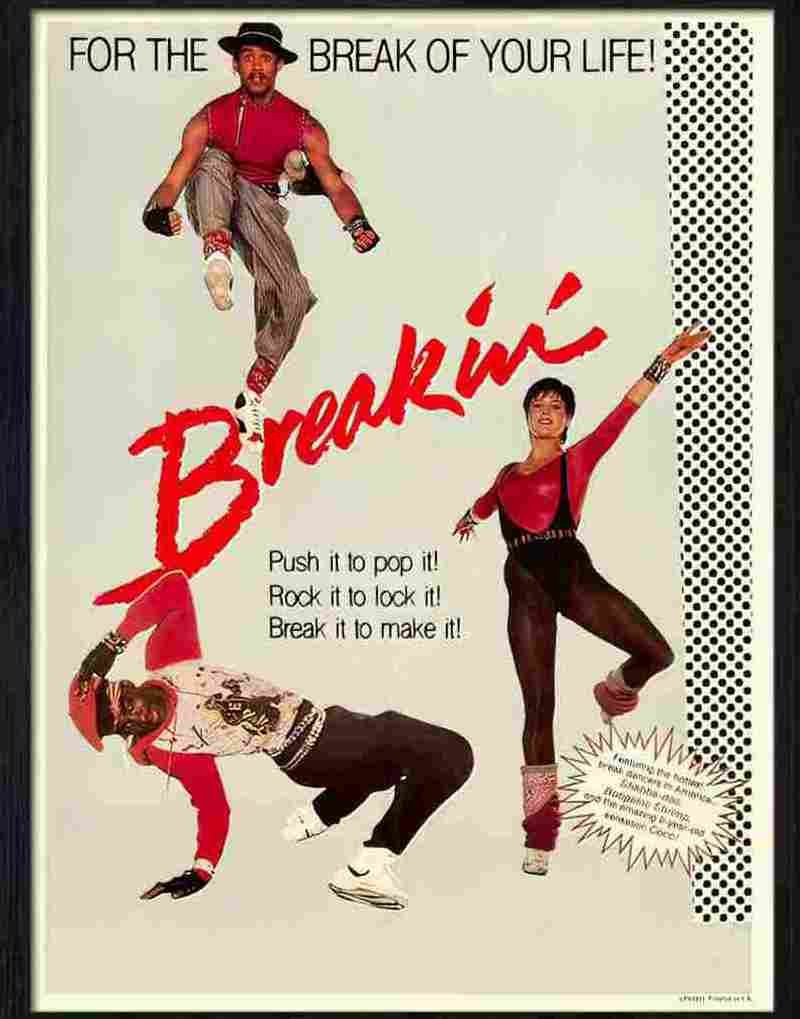 H breakin hip hop breakdance movie poster Advert A4 Photo Print