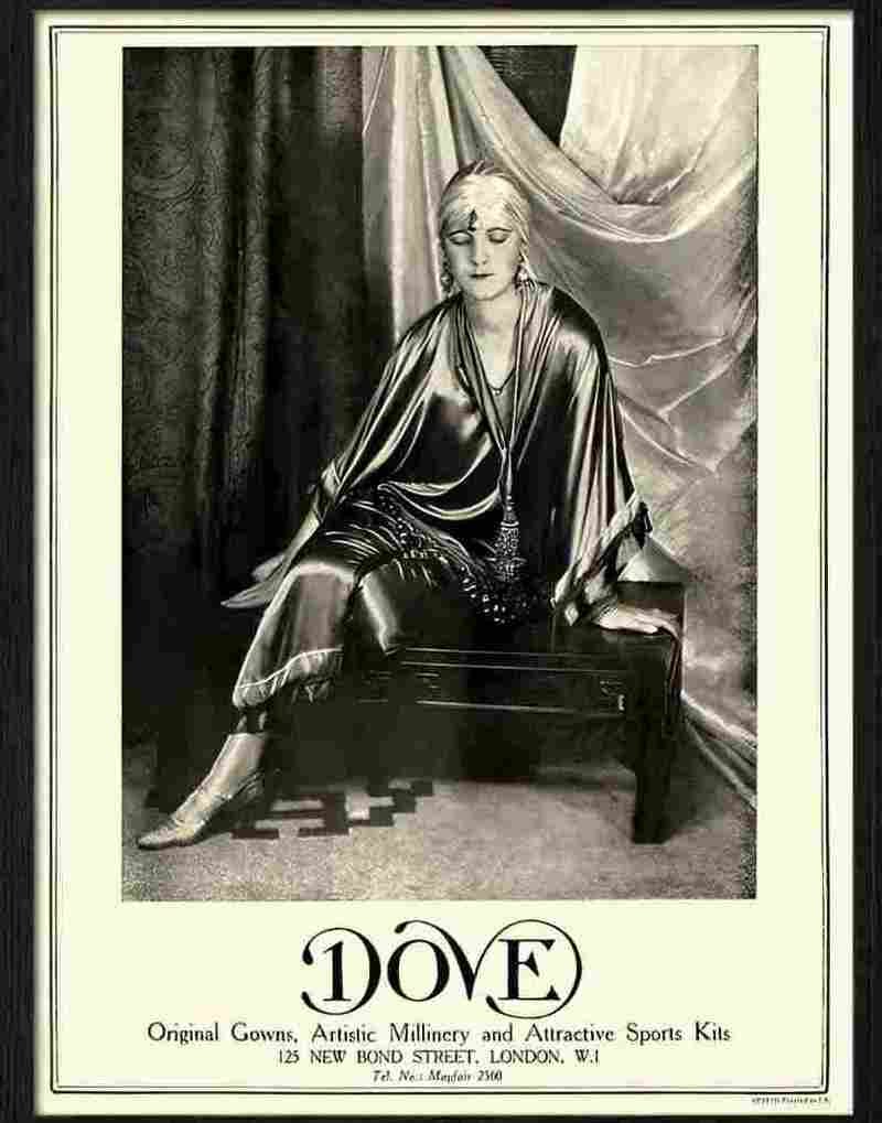 H dove gowns art deco advert 1920s 2 Advert A4 Photo Print