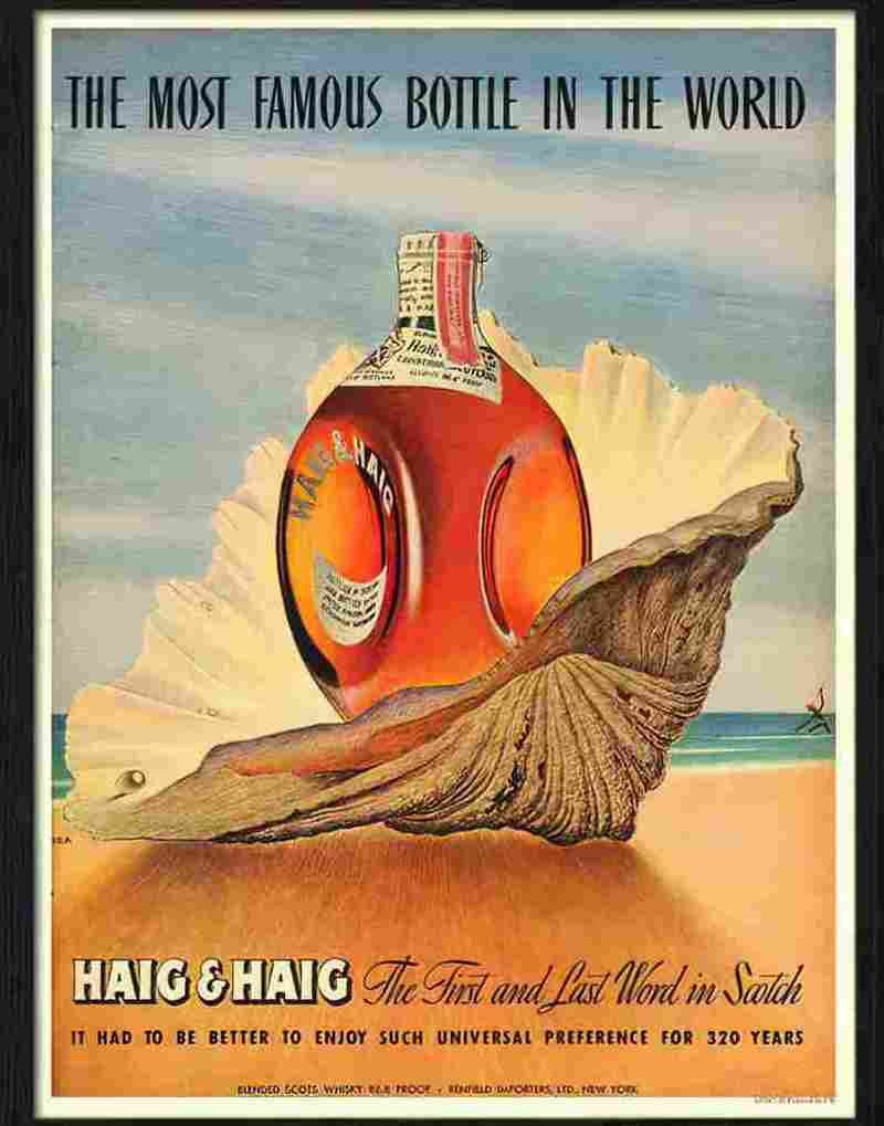 H haig and haig scotch whiskey Advert A4 Photo Print
