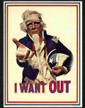 H i want out uncle sam unsell the war 1970 Advert A4 Photo Print