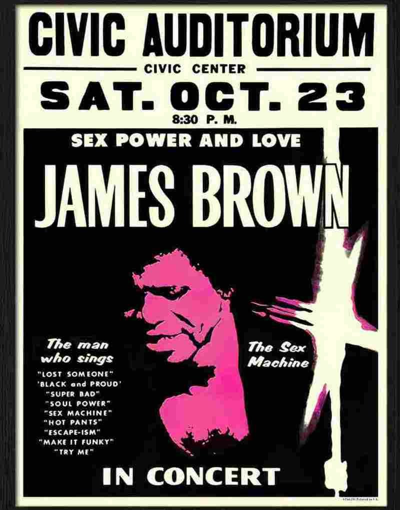 H james brown in concert Advert A4 Photo Print
