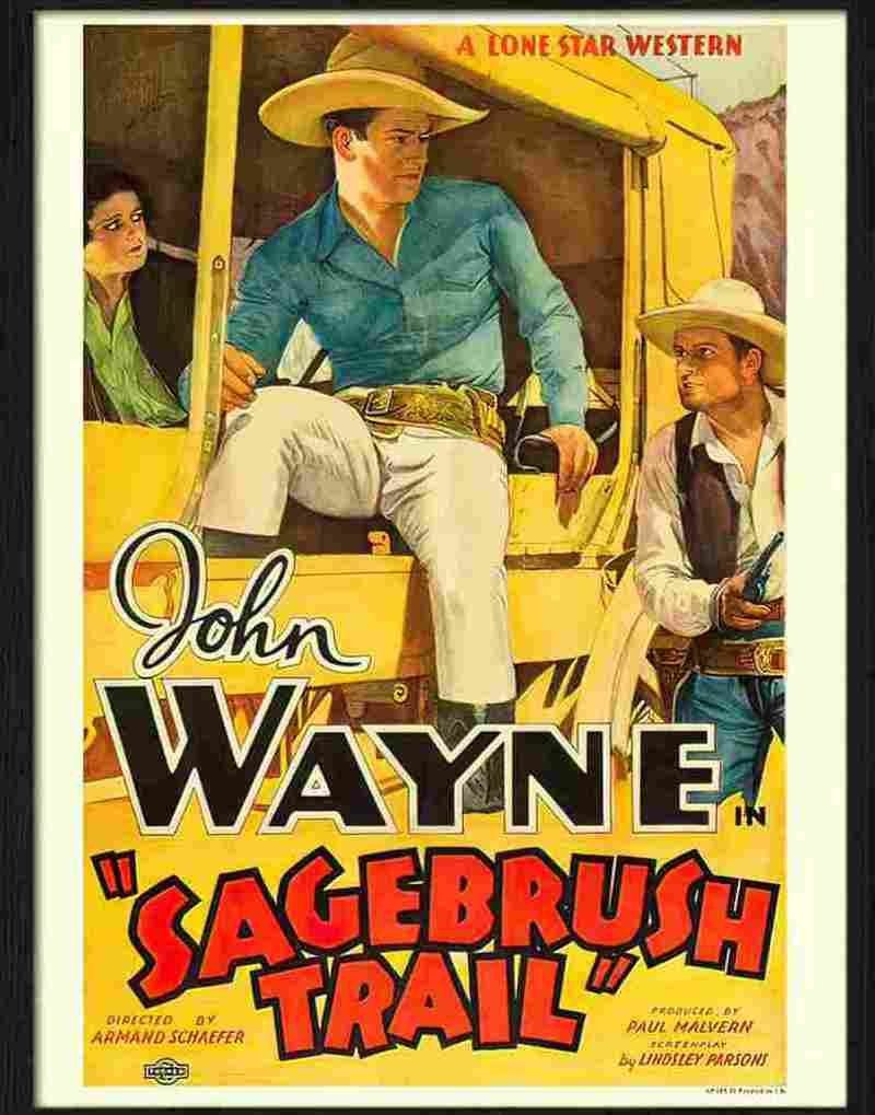 H john wayne sagebrush trail  Advert A4 Photo Print
