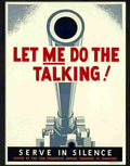 H let me do the talking Advert A4 Photo Print