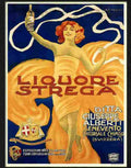 H liquore strega alberto chappuis 1900s Advert A4 Photo Print