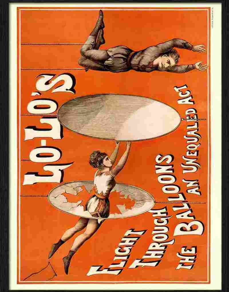 H lo los circus act Advert A4 Photo Print