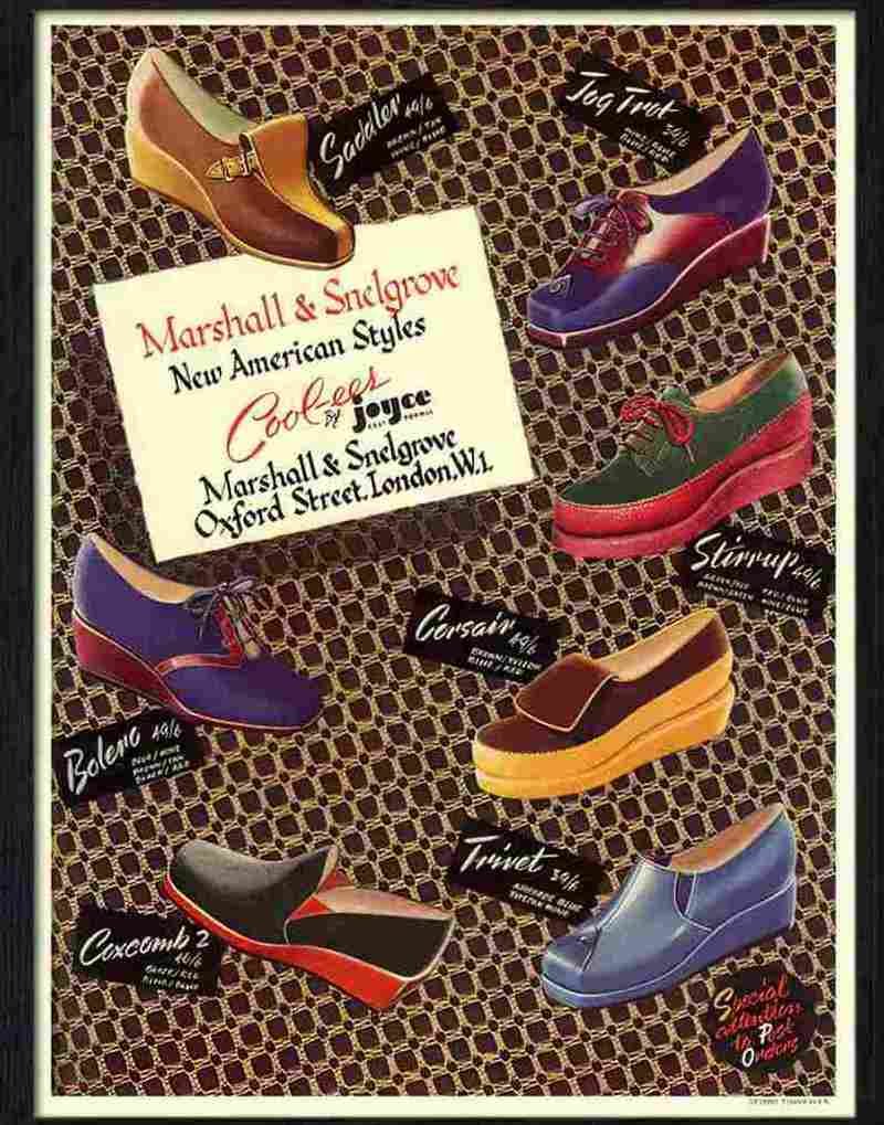 H marshall snelgrove joyce shoes advert Advert A4 Photo Print