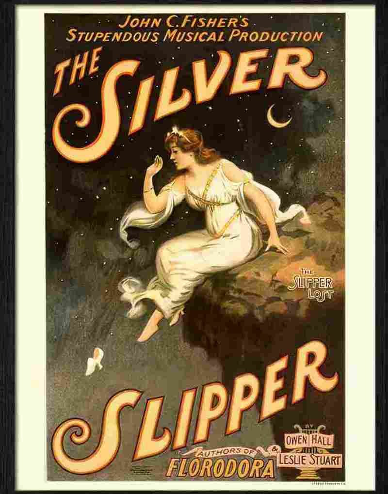 H silver slipper theatre poster Advert A4 Photo Print