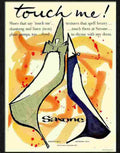 H touch me saxone shoes 1959 Advert A4 Photo Print