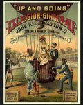 H up and going excelsior ginger ale balloon Advert A4 Photo Print