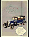 H wolsely car 1934 2 Advert A4 Photo Print