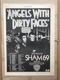 HAM 69 ANGELS WITH DIRTY FACES Punk Flyer A4 Photo Print